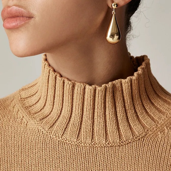 J. Crew NWT❗️Cotton Turtleneck Mockneck Sweater - Picture 6 of 11